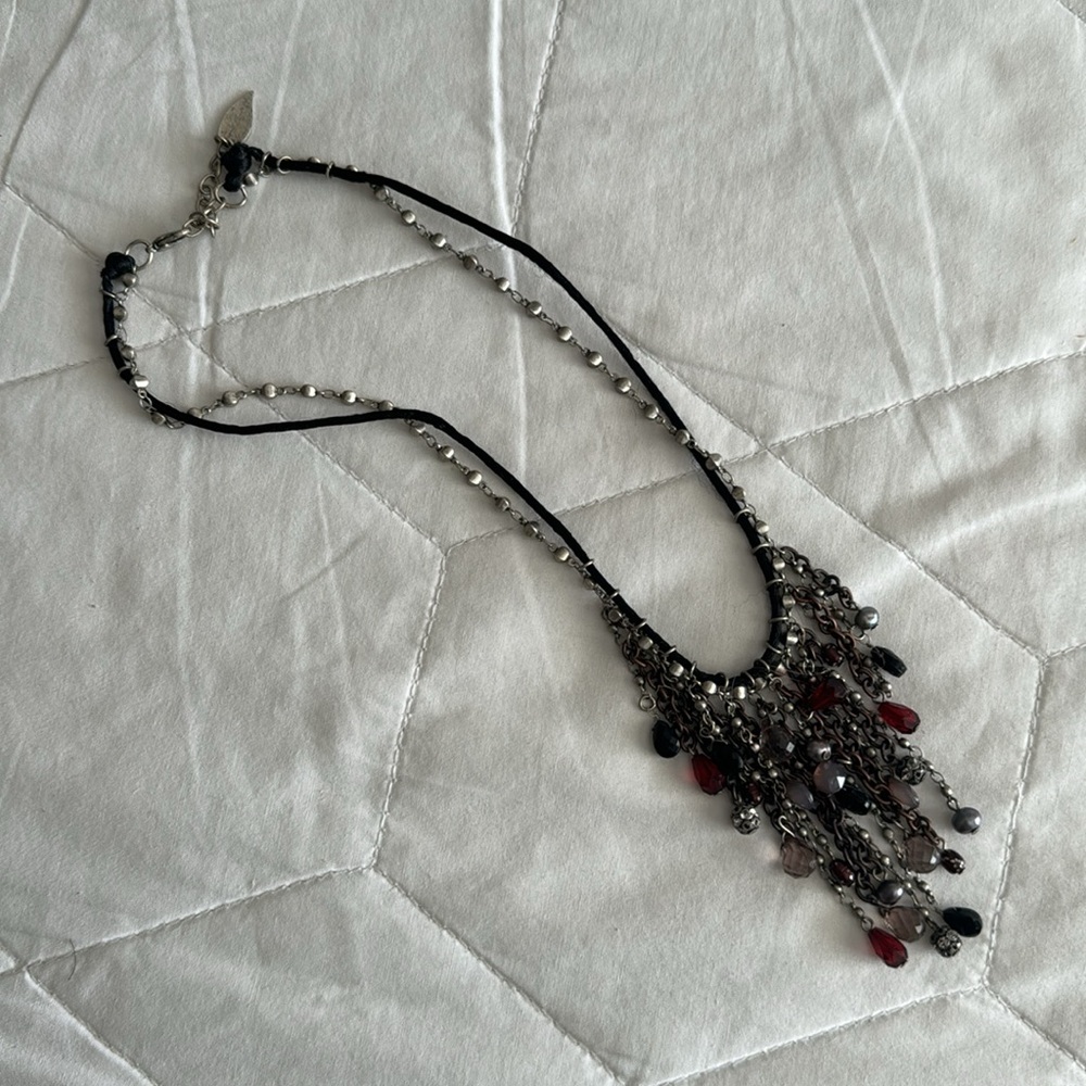 Beaded Statement Necklace - image 2